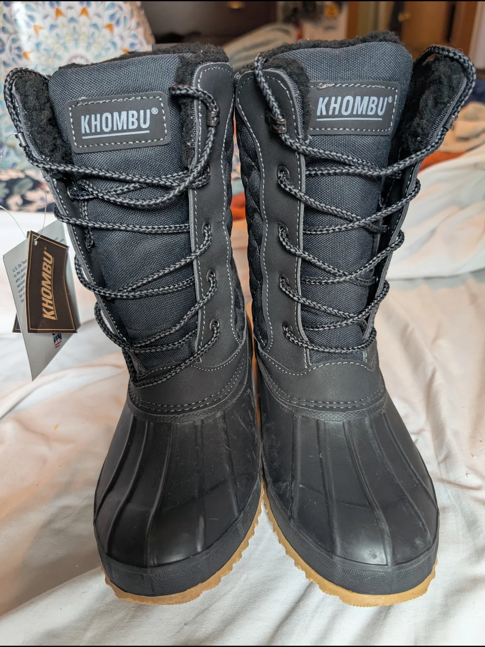 Women's Khombu Black Wendy Duck Boots Size 8 NWT